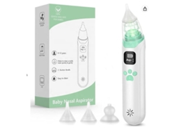 Aspirador Nasal Elétrico Para Bebé, 3 Níveis De Sucção, Silencioso, Removedor De Muco Nasal.