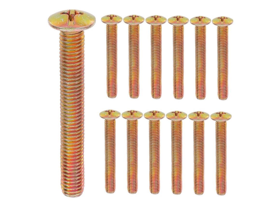 Conjunto De 20 Parafusos Roscados Laminados A Frio Para Fixação De Instalações.