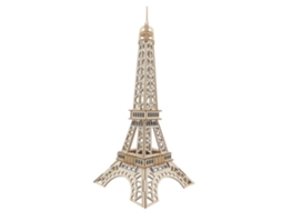 Maquete 3d Em Madeira. Torre Eiffel, Paris. 52 Peças. 21x21x52 Cm.