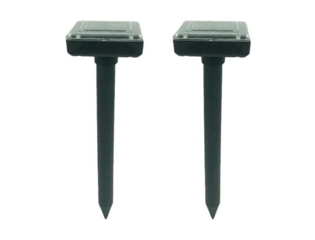 2pcs Solar Mole Repeller Ultrasonic Gopher Snake Roedor Hunter Armadilha para pragas domésticas WINOMO