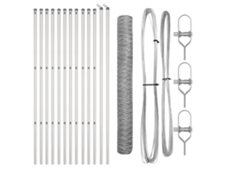 Conjunto 1 Cerca Para Jardim Vidaxl Prateado Aço (25 X 1,2 M)