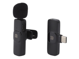 Microfone Cravate Sans Fils 2.4ghz Micro Wireless Lapela 1 Emmetteur & 1 Récepteur Usb C Clip Lapela Microphone*