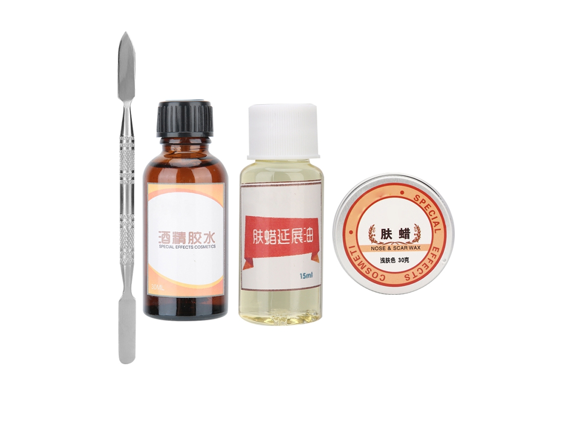 Conjunto De Ferramentas De Cera Para Maquiagem Fx Profissional De Halloween Com Espátula