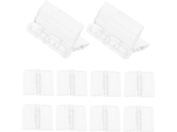 Conjunto De 10 Dobradiças Acrílicas Dobráveis Pequenas Para Armários,