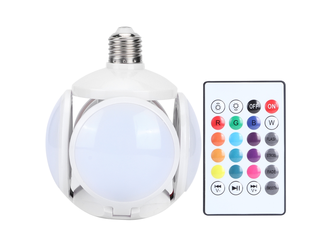 Lâmpada Led Rgb Futebol Iluminação Ambiente Festa 100 240v S/MARCA