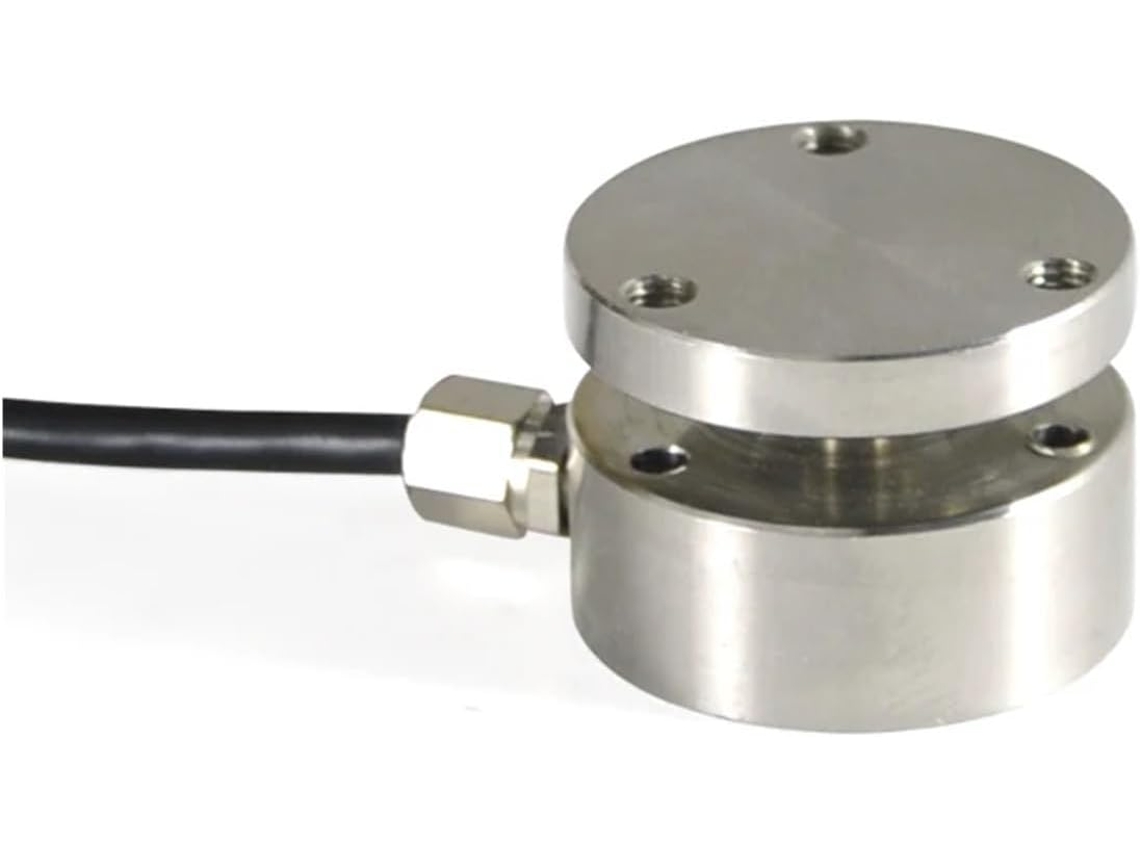 Célula de carga linear de 25 mm, miniatura para compressão e tração.
