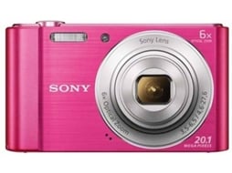 Máquina Fotográfica Compacta SONY DSC-W810 (Rosa - 20.1 MP - ISO: 100 a 3200 - Zoom Ótico: 6x) — 20.1 MP | Zoom ótico: 6x