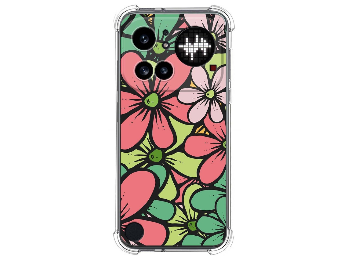 Capa Tumundosmartphone De Silicone À Prova De Choque Para Nothing Phone 4a Pro 5g Com Estampa Floral 2 Desenhos