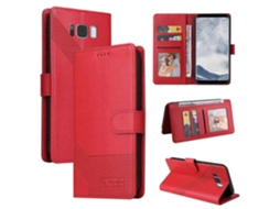 Capa De Couro Magnética Com Sensação De Pele Gqutrobe Para Samsung Galaxy S8