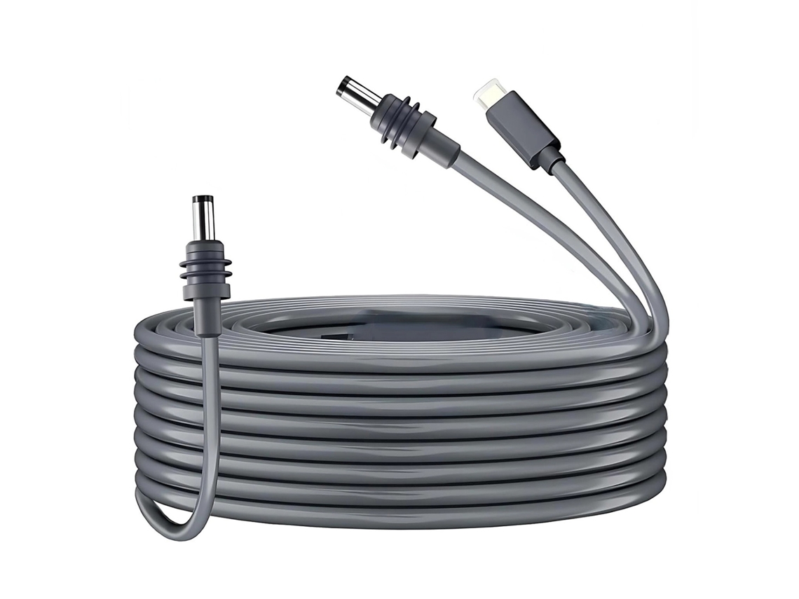 Cabo De Energia Dc Satélite Substituição 3.28ft 18awg 2 Em 1 Tipo C À Prova D'água Extensão