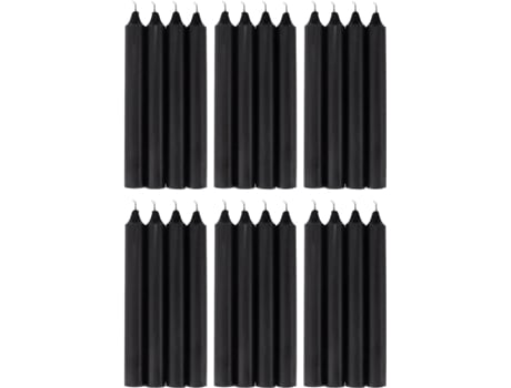 COM-FORT HOUSE- Vela de Mesa Negra Velas Decorativas Sem Perfume Velas para a Tua Casa COM-FORT HOUSE