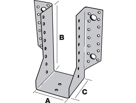 Sapata Estrutural Da Asa Externa Simpson Sae250-80-2 SIMPSON STRONG-TIE