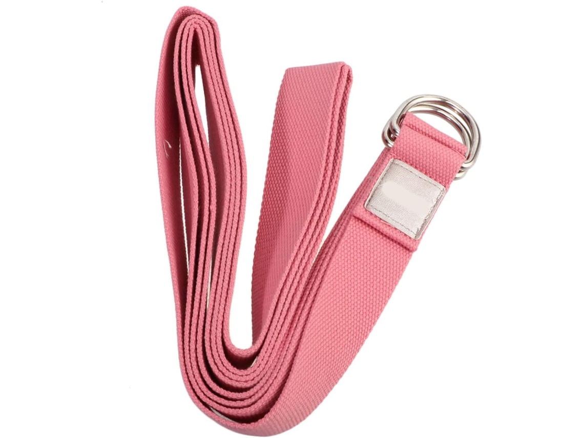 Faixa Elástica Rosa Besportble Para Yoga E Exercícios Antiderrapante Ideal Alongamento, Fortalecimento