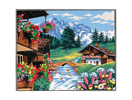 Canevas Pénélope Antique Ao Longo Do Torrent 60x70cm Margot