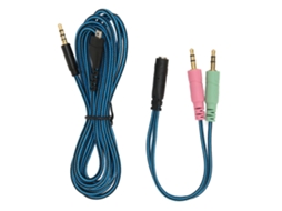 Mali cabo de Fone de Ouvido Ofc Sem Perda para Steelseries Arctis 3 5 7 Pro com Adaptador Y 2m