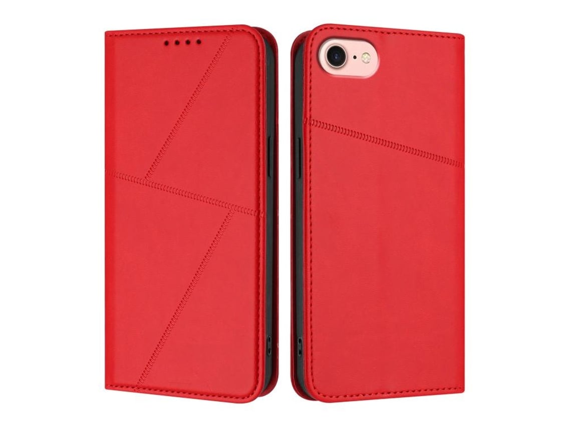 Capa De Couro Fosco Para Iphone 17e - Flip Magnético