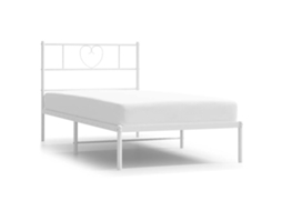 Bed Frame, Bed Frames Vidaxl Branco Aço (100 X 200 Cm)