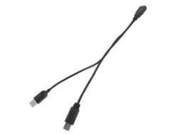 Cabo Extensor Usb Com Conector Duplo Macho Para Transferência De