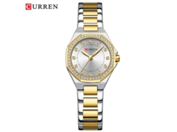 Relógio Feminino Elegante Com Strass, Mostrador Octogonal E À Prova D'água.