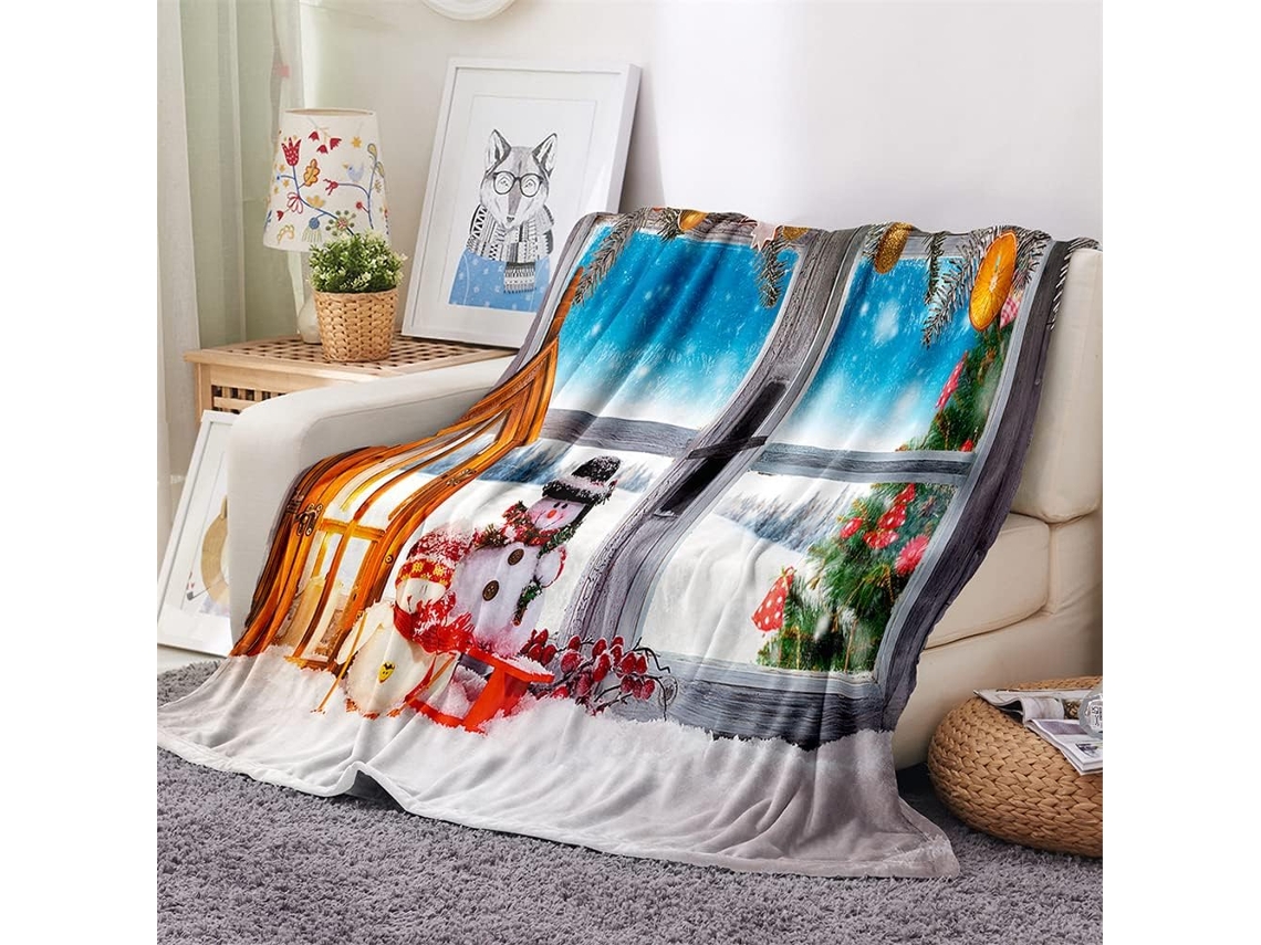 Manta de Flanela Fansu 3d Quente e Macia em Microfibra Ideal para o Inverno Perfeita Cama Ou Sofá Adequada Adu