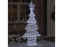 Vidaxl Árvore De Natal 240 Led Branco Frio 180 Cm Acrílo