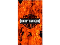 Toalha De Praia Microfibra Harley Davidson Chamas