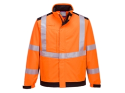 Jaqueta Modaflame Multi Norm Arc Softshell - Alta Proteção Azul Marinho E Laranja / Gg