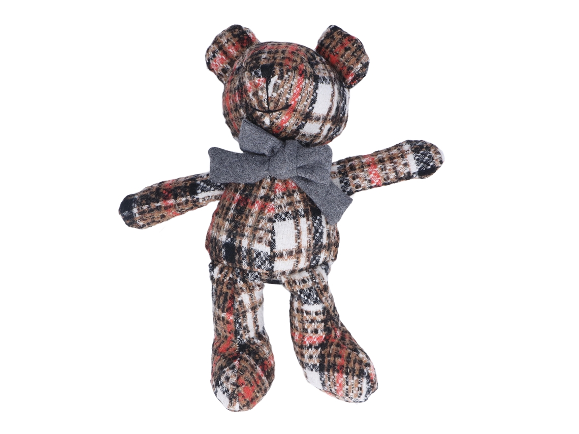 Rebe-muñeco De Urso Cartoony De 11,81 Polegadas Com Laço Tierno Pelúcia Suave Presente De Aniversário Dia Dos Namorados Marrom Escuro