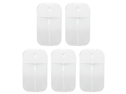 5pcs Porta Removedor De Esmalte De Unhas 1.7oz/50ml Garrafas Vazias Transparentes Refiláveis Portáteis Para Viagem