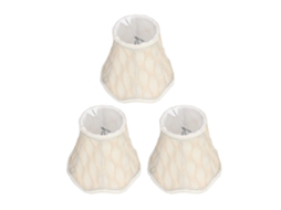 Conjunto de 3 Abajures de Tecido Modernos com Clip on para Lâmpadas E14 CHABERLU