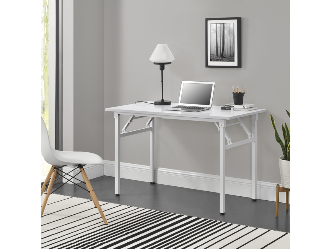 Secretária NEU.HAUS Metal/Aglomerado (Branco - 120 x 75 x 60 cm)