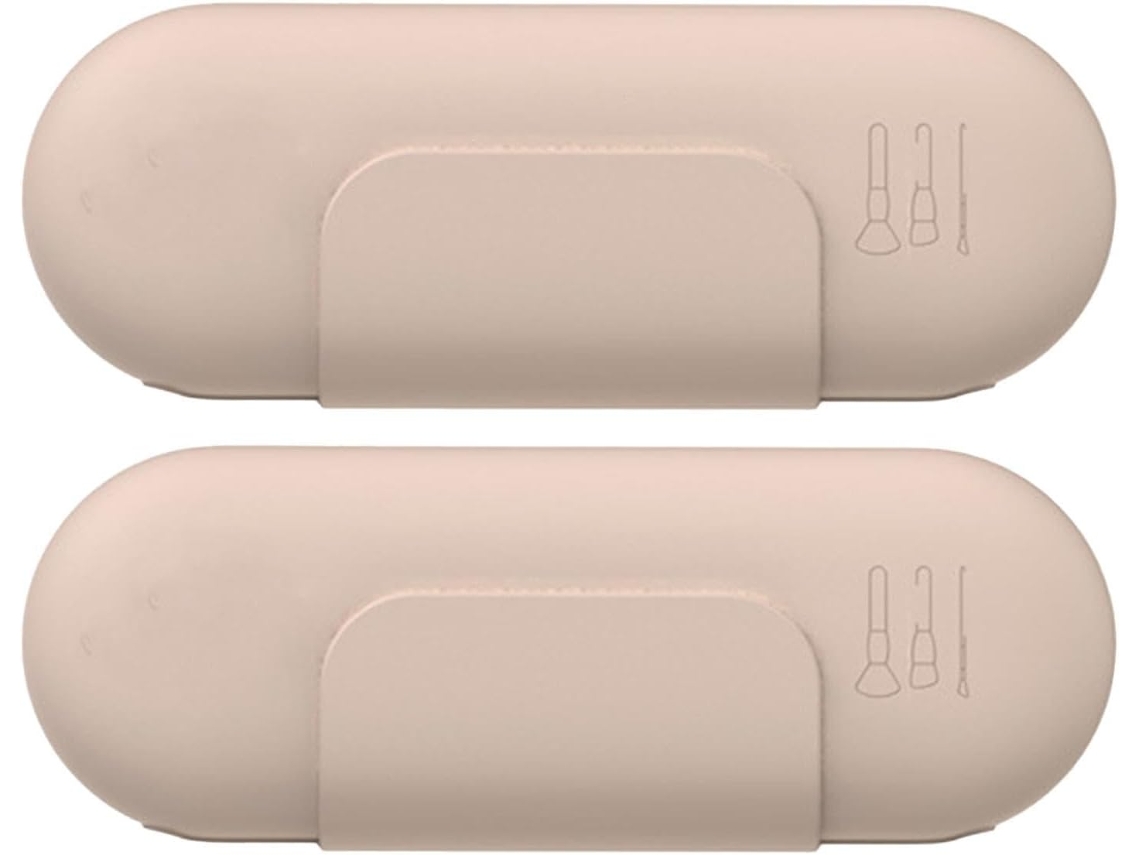 Conjunto De 2 Pincéis De Maquiagem, Resistente À Água, Silicone Macio
