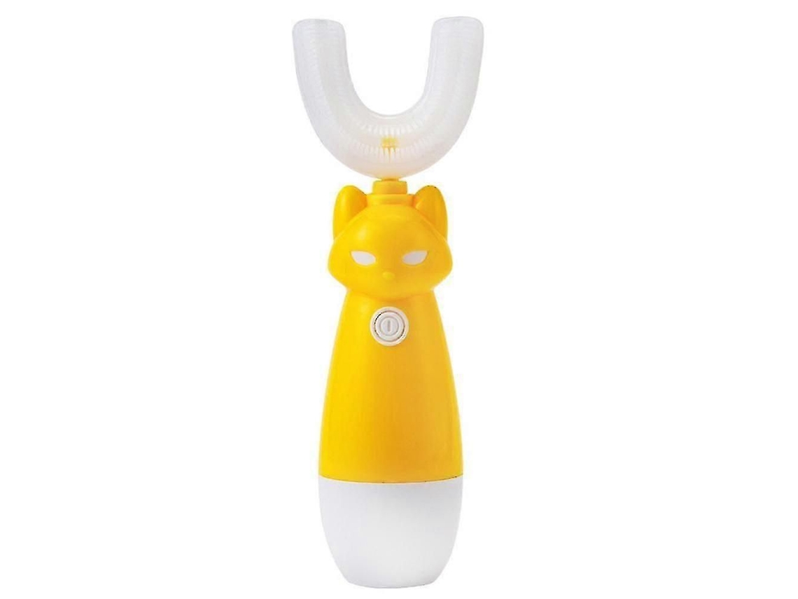 Escova De Dentes Elétrica Infantil, Em Forma De U À Prova D'água Ultrassônica 360 Limpeza Automática Escova De Dentes Infantil 3-7 Anos