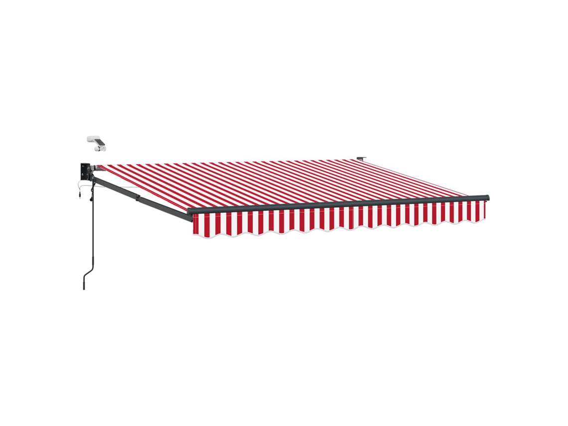 Conjunto 1 Toldo Elétrico Vidaxl Vermelho Poliéster (3 X 2,5 M)