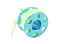 Pendente Mini Bobina de Alumínio com Corda Luminosa Verde | S/MARCA