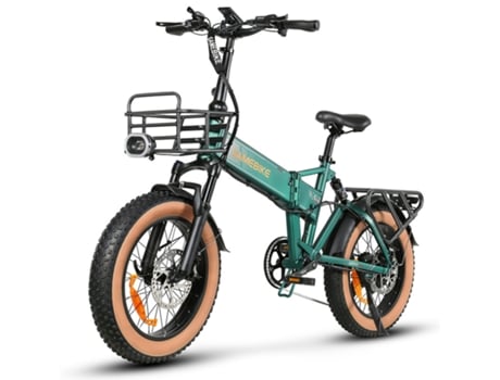 Bicicleta Elétrica Dobrável SAMEBIKE Xwlx09-Ii 1000W 48V 15Ah 50Km/H 20*4 Verde