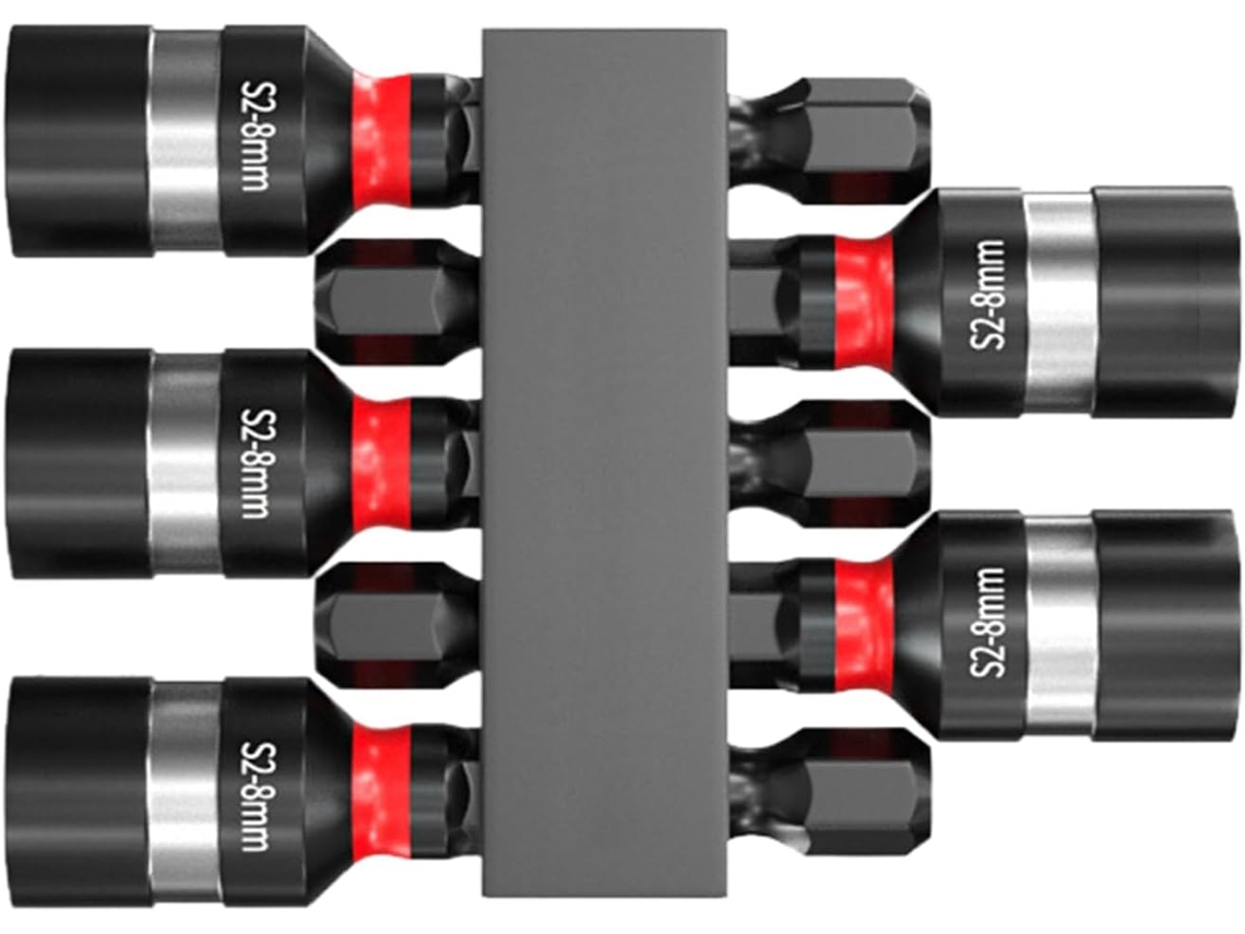 Porca Magnética, Chave De Porca Magnética Para Furadeira, Porta Bits Com Encaixe Hexagonal, 5 Suport Gokoco