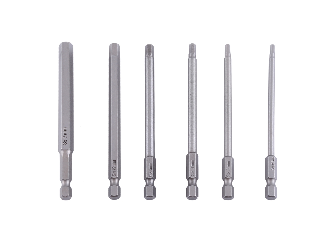 Pontas Magnéticas Laxiscreed De 100mm Para Parafusadeira, Compatíveis Com H2.5 A H8