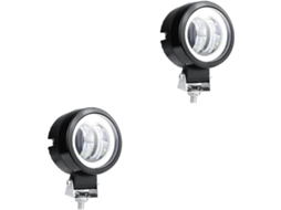Conjunto De 2 Luzes De Trabalho Led Com Formato De Abertura, Potentes E Econômicas.