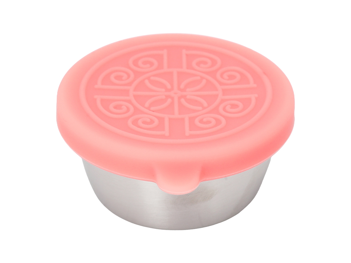 Recipiente De Azeite Essencial De Aço Inoxidável Com Tampa Rosa 50ml - Portátil E Hermético