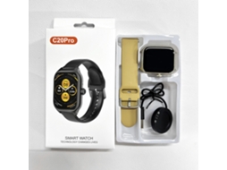 Relógio inteligente GTS4, Y13 com chamadas Bluetooth, monitoramento de saúde e frequência cardíaca, C20 Pro 1,73 polegadas em tecido (Cor da Pele)