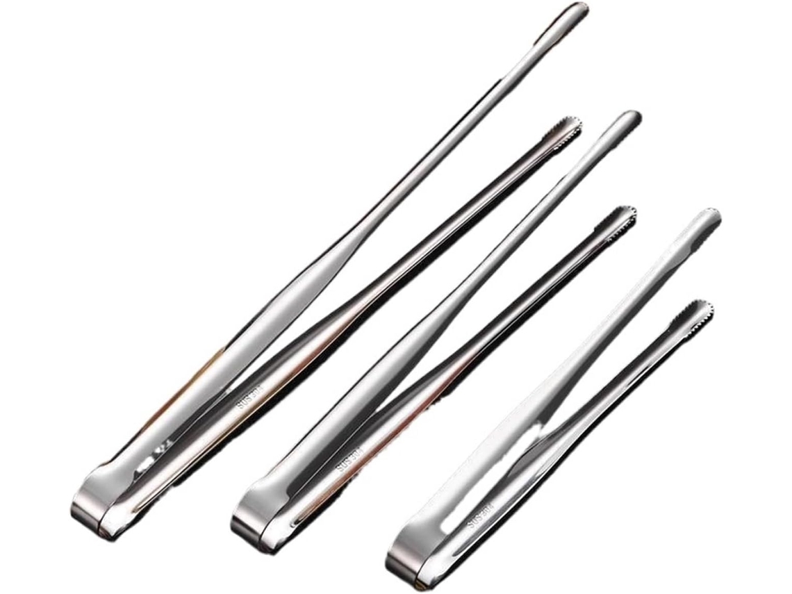 Pinça Para Churrasco Em Aço Inoxidável – Utensílio De Cozinha Grelhar, Assar E Fazer Churrasco – Durável Fácil De Limpar