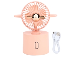 Ventilador de Mesa Portátil Forma de Avião Usb Recarregável | S/MARCA