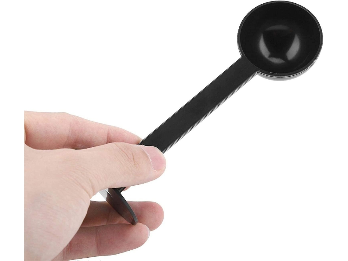 Colher Medidora de Café de Plástico 2 em 1, Colher de Espresso para Medir e Compactar Pó em Cozinha Cafeteria