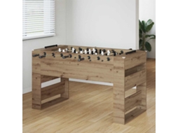 Vidaxl Mesa De Pebolim Carvalho Artesanal 146,5 X 74 X 85 Cm