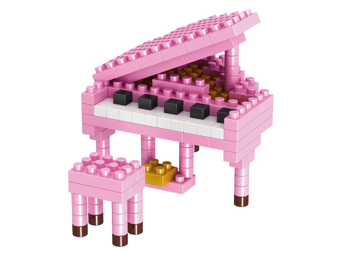 Ats bloques de Construção Mini Instrumentos Musicais Infantil Brinquedos Piano Rosa Lembranças de Festa