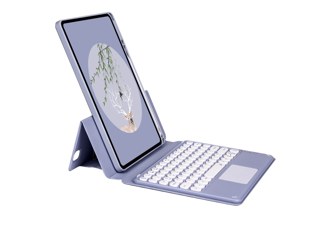 Lurelia Capa Com Teclado Bluetooth Para Ipad Air 3 Com Capa Giratória Magnética E Teclado Touchscreen