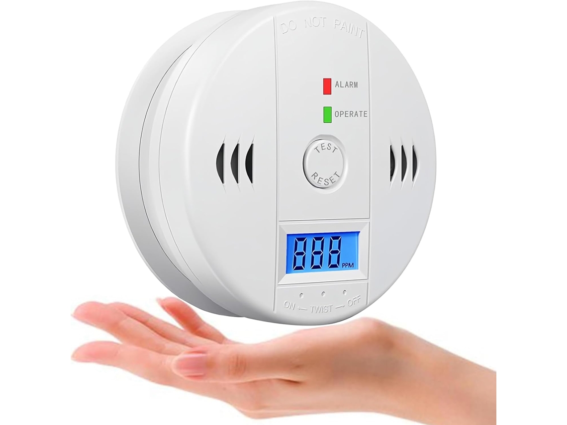 Detector De Fumaça, Alarme 85 Db, Visor Digital