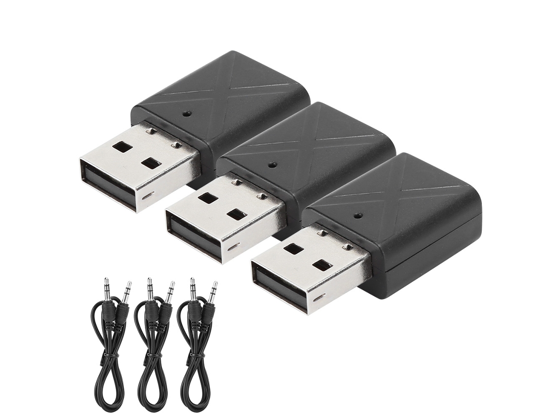 Aetheria 3pcs Adaptador Bluetooth 5.0 Kn320 Receptor/transmissor Áudio Sem Fio Compatibilidade Ampla