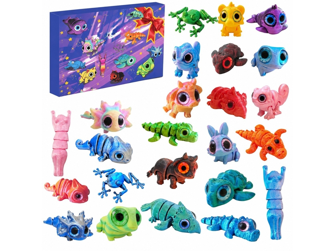 Calendário Do Advento Com Figuras De Animais (impressão 3d)